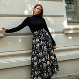 Astrid Skirt Antique Black Poplin