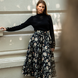 Astrid Skirt Antique Black Poplin