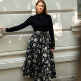 Astrid Skirt Antique Black Poplin