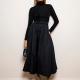 Astrid Skirt Ebony Poplin