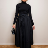 Astrid Skirt Ebony Poplin