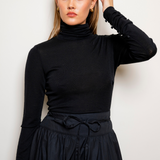 Astrid Skirt Ebony Poplin