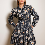 Vicky Dress Antique Black Poplin