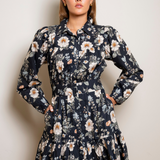 Vicky Dress Antique Black Poplin