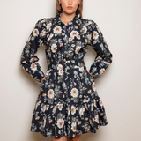 Vicky Dress Antique Black Poplin