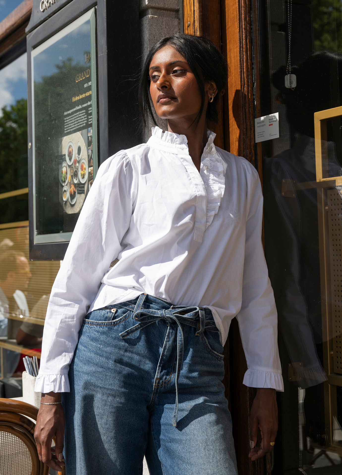 Ella Blouse Sugar White Poplin – MISSMAYA NORWAY Ella Blouse Sugar White Poplin – MISSMAYA NORWAY
