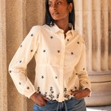 Live Blouse Buttercream Embroidery