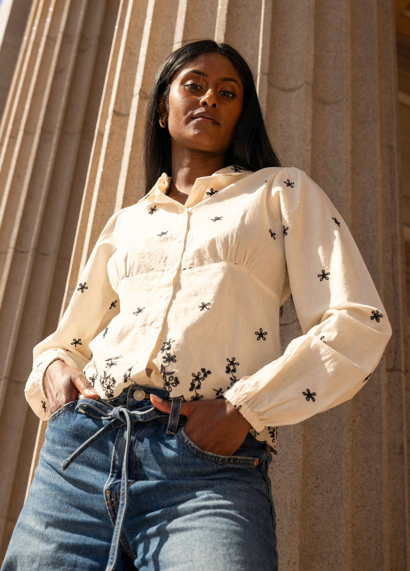 Live Blouse Buttercream Embroidery – MISSMAYA NORWAY