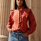 Maya Blouse Cinnamon (PRE-ORDER. DEL: WEEK 35)