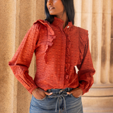 Maya Blouse Cinnamon (PRE-ORDER. DEL: WEEK 35)
