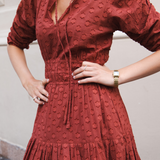 Madison Dress Cinnamon (PRE-ORDER. DEL: WEEK 35)