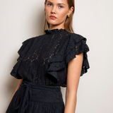 Emilie Top Black Lace