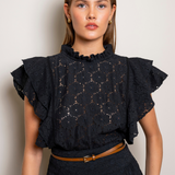 Emilie Top Black Lace