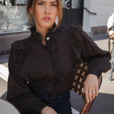 Maya Blouse Mocha (PRE-ORDER. DEL: WEEK 35)
