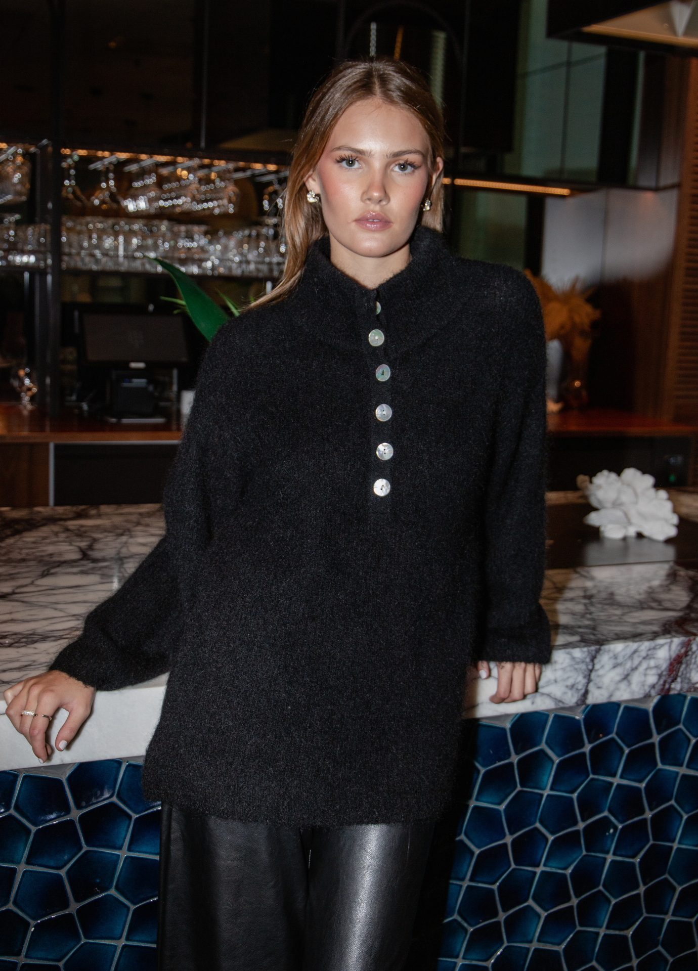 Enea Sweater Black – MISSMAYA NORWAY