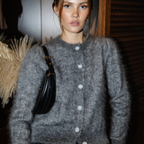 Ulla Mohair Cardigan Luxious Grey