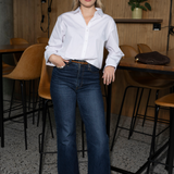 Ava Shirt Sugar White Poplin
