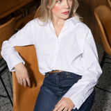 Ava Shirt Sugar White Poplin