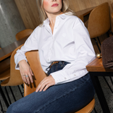 Ava Shirt Sugar White Poplin