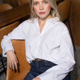 Ava Shirt Sugar White Poplin