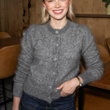 Ulla Mohair Cardigan Luxious Grey