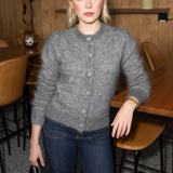 Ulla Mohair Cardigan Luxious Grey