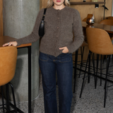 Ulla Mohair Cardigan Taupe