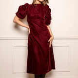 Dakota Dress Velvet Bordeaux (PRE-ORDER. DEL: WEEK 41)