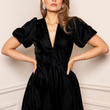Blake Dress Velvet Black (PRE-ORDER. DEL: WEEK 41)