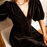 Blake Dress Velvet Toffee (PRE-ORDER. DEL: WEEK 41)
