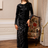 Emma Dress Glossy Velvet (PRE-ORDER. DEL: WEEK 41)