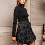 Nina Skirt Black Bloom (PRE-ORDER. DEL: WEEK 41)