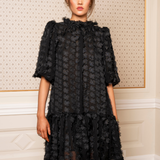 Laura Dress Black Applique (PRE-ORDER. DEL: WEEK 41)
