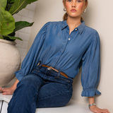 Amy Shirt Soft Denim (PRE-ORDER. LEV: UKE 17)