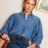 Amy Shirt Soft Denim (PRE-ORDER. LEV: UKE 17)