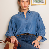 Amy Shirt Soft Denim (PRE-ORDER. LEV: UKE 17)