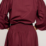Astrid Skirt Rich Maroon