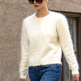 Ulla Mohair Cardigan Cream