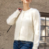Ulla Mohair Cardigan Cream