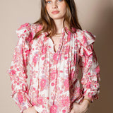 Lakshmi Blouse Raspberry